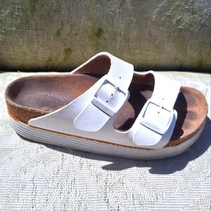 Birkenstock Padillio White Platform Sandal